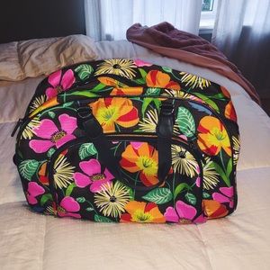Vera Bradley rolling duffel (Lighten Up)